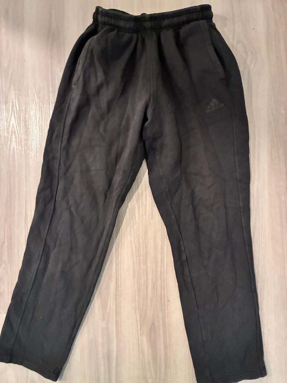 Men’s Adidas Black Fleece Sweatpants Joggers Size Small